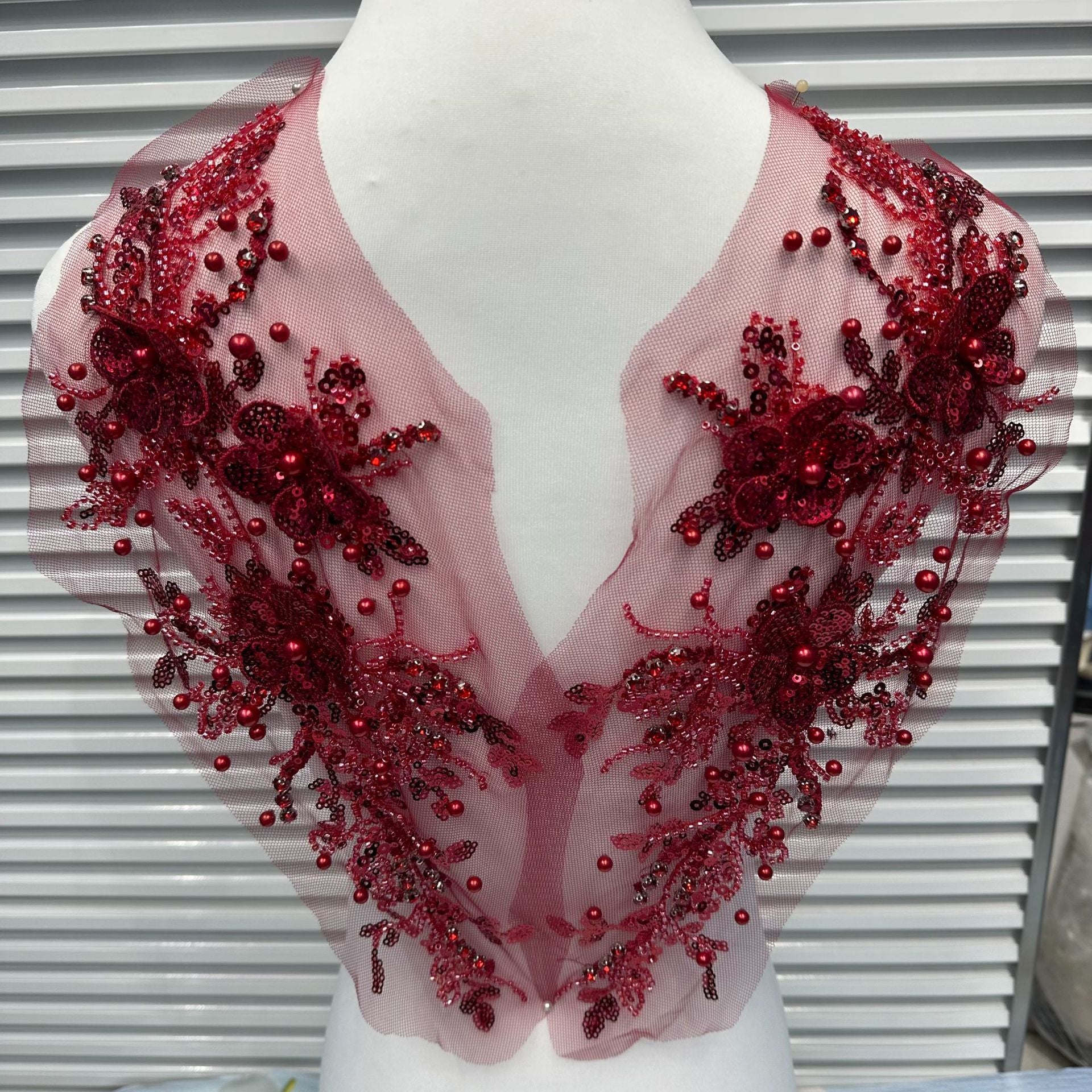 New Arrival Multi-Color Lace Embroidered Sequin Trim - DIY Bridal/Evening/Dance Costume Applique Lace Border - Image 2