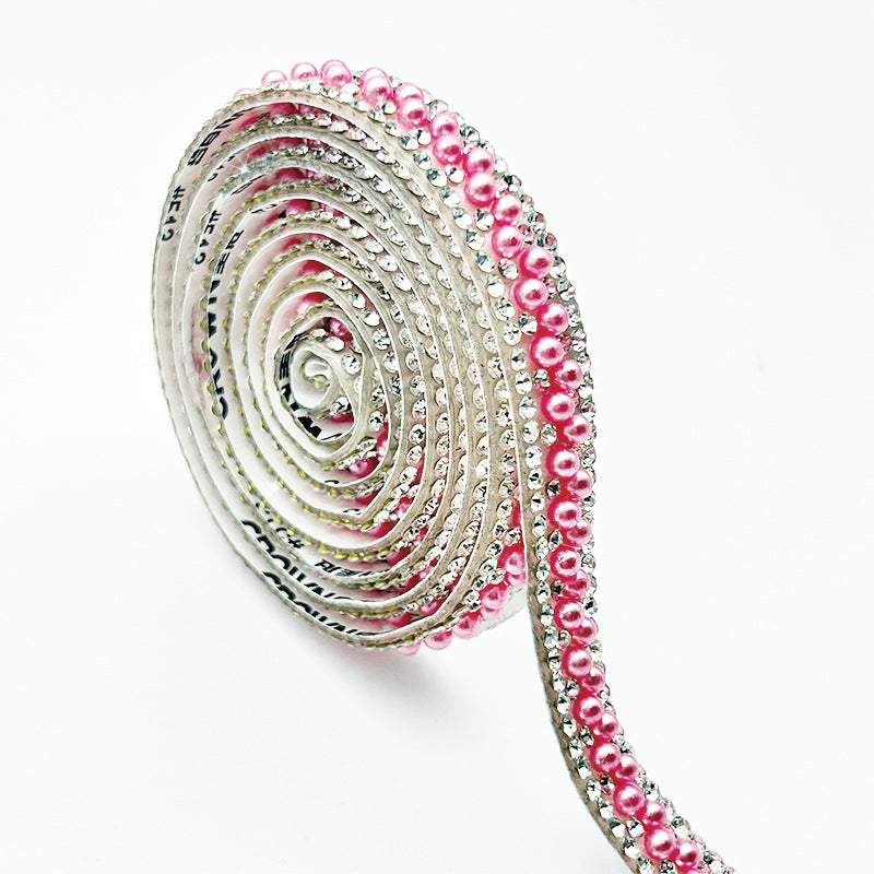 Pearl Rhinestone Strip, Self-adhesive Rhinestone Strip, Diy Jewelry Accessory, Shoe And Bag Decoration, Clothing Rhinestone Patch - Image 17