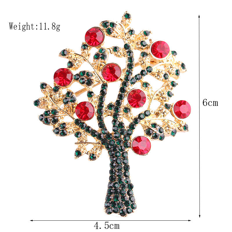 Women's Christmas Brooches Set - New Fashion Santa Tree Reindeer Wreath Snowflake Bell Pins - Image 6