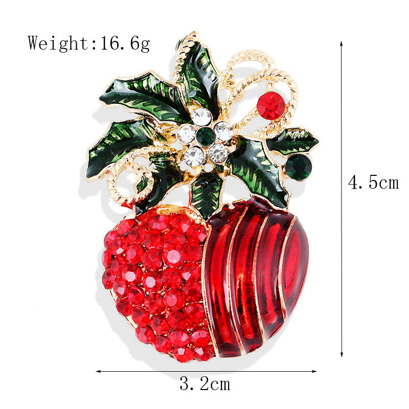 Women's Christmas Brooches Set - New Fashion Santa Tree Reindeer Wreath Snowflake Bell Pins - Image 32