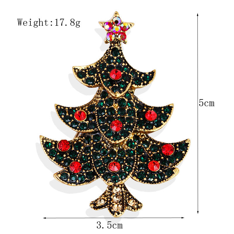 Women's Christmas Brooches Set - New Fashion Santa Tree Reindeer Wreath Snowflake Bell Pins - Image 33