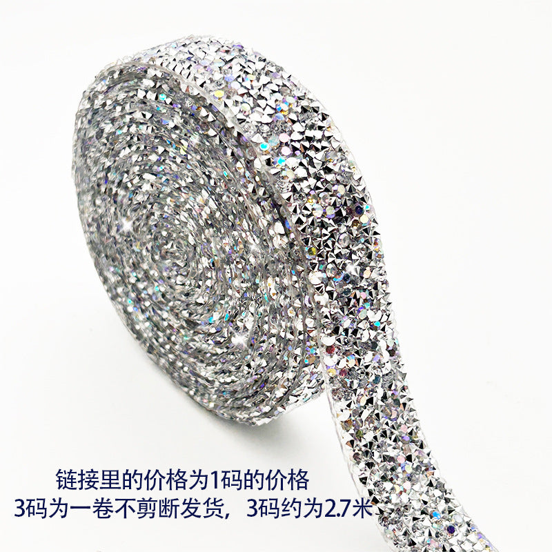 Resin rhinestone strip, self-adhesive rhinestone patch, clothing adhesive hot rhinestone DIY accessory rhinestone strip - Image 32