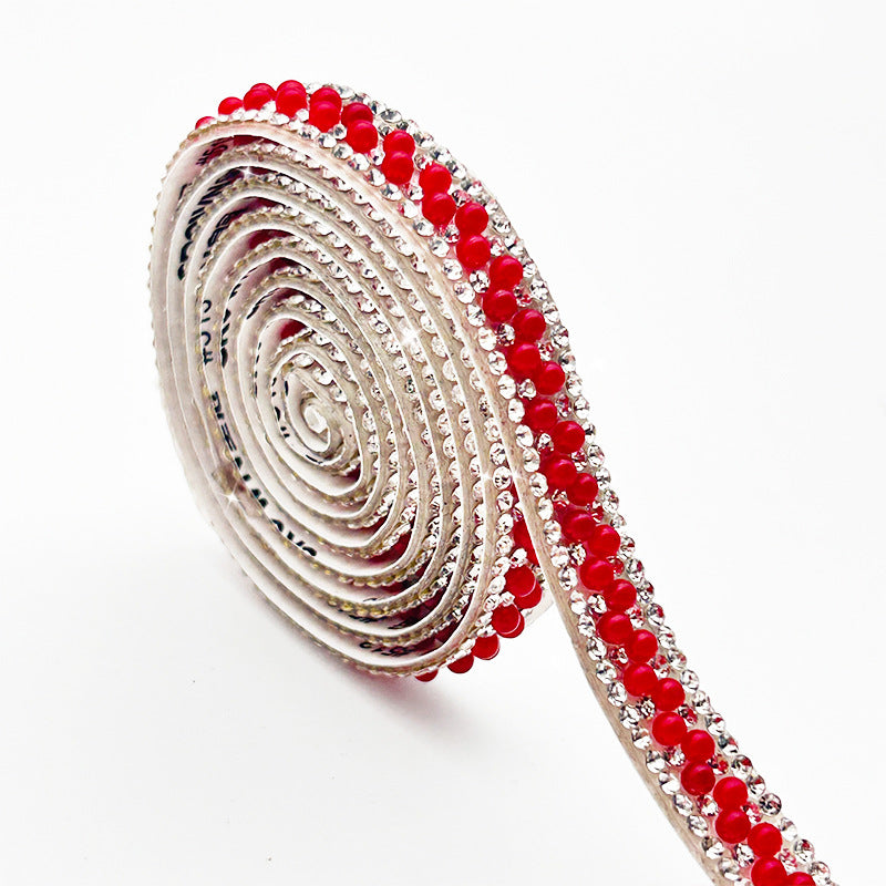 Pearl Rhinestone Strip, Self-adhesive Rhinestone Strip, Diy Jewelry Accessory, Shoe And Bag Decoration, Clothing Rhinestone Patch - Image 13