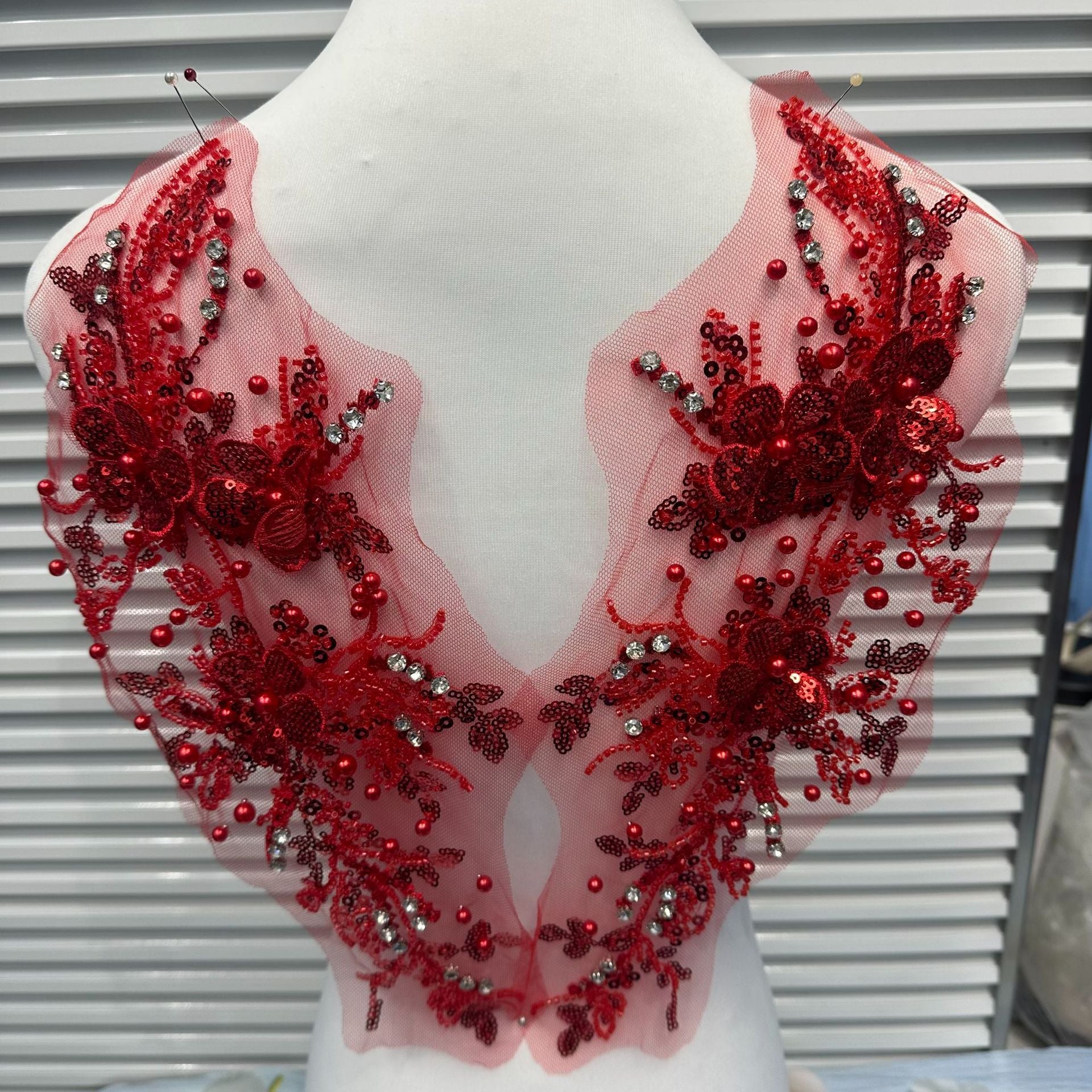 New Arrival Multi-Color Lace Embroidered Sequin Trim - DIY Bridal/Evening/Dance Costume Applique Lace Border - Image 10