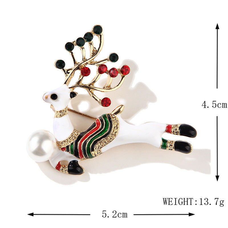 Women's Christmas Brooches Set - New Fashion Santa Tree Reindeer Wreath Snowflake Bell Pins - Image 58