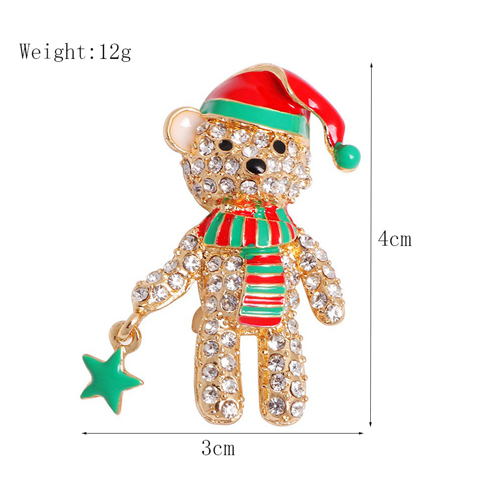 Women's Christmas Brooches Set - New Fashion Santa Tree Reindeer Wreath Snowflake Bell Pins - Image 53