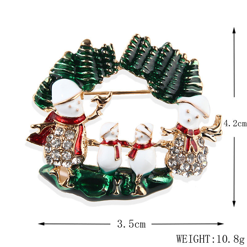 Women's Christmas Brooches Set - New Fashion Santa Tree Reindeer Wreath Snowflake Bell Pins - Image 57