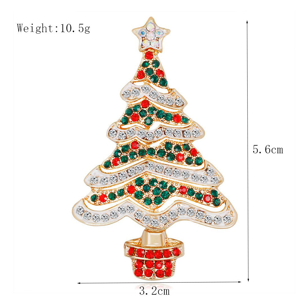 Women's Christmas Brooches Set - New Fashion Santa Tree Reindeer Wreath Snowflake Bell Pins - Image 66