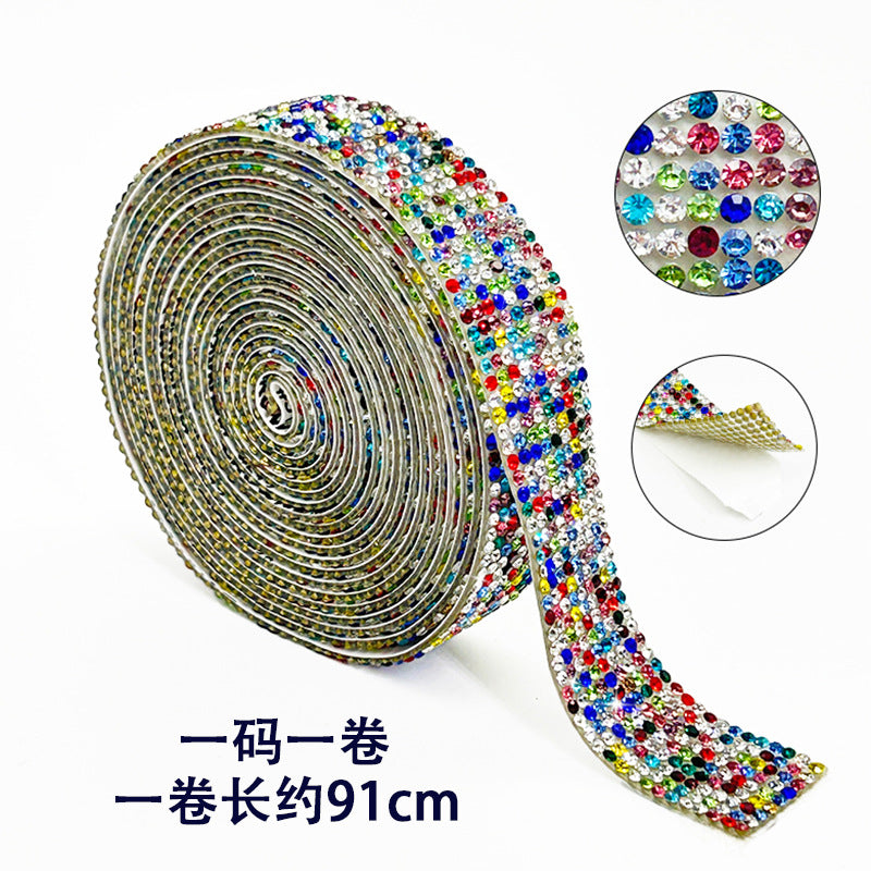 Self Adhesive Rhinestone Strips, Diy Rhinestone Strips, Self-adhesive Rhinestone Stickers, Clothing, Shoes, Hot Stamping, Rhinestone Stickers - Image 74