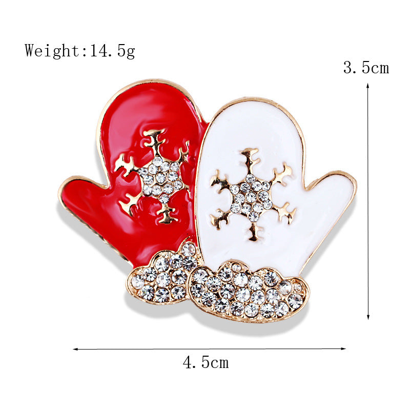 Women's Christmas Brooches Set - New Fashion Santa Tree Reindeer Wreath Snowflake Bell Pins - Image 38