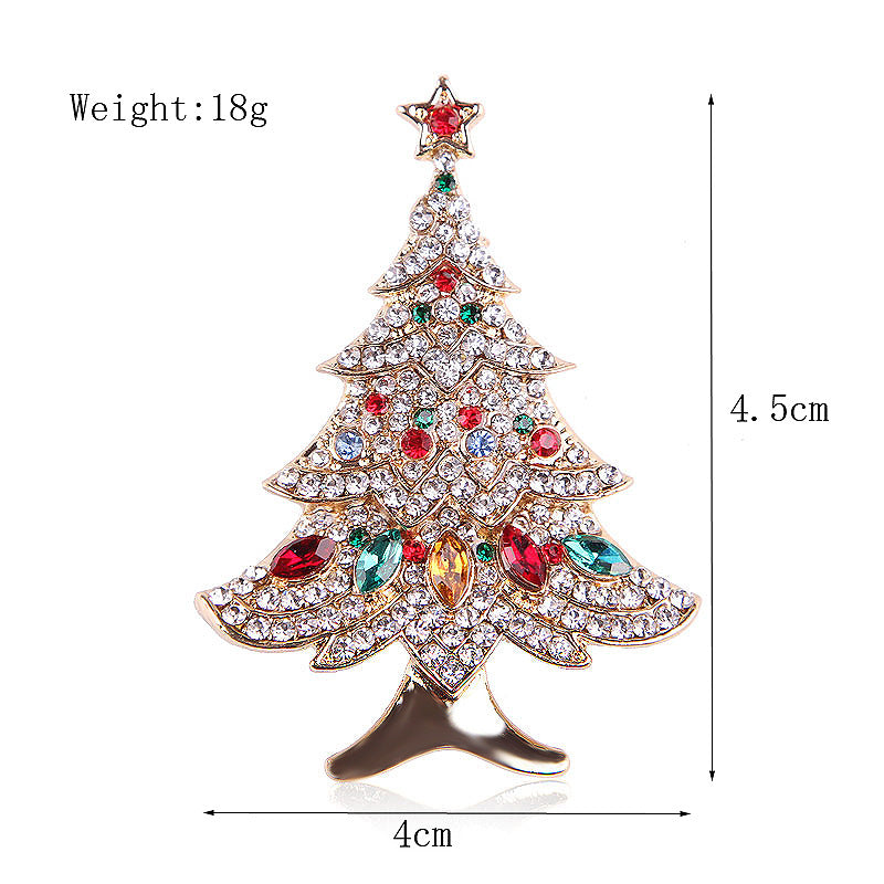 Women's Christmas Brooches Set - New Fashion Santa Tree Reindeer Wreath Snowflake Bell Pins - Image 24