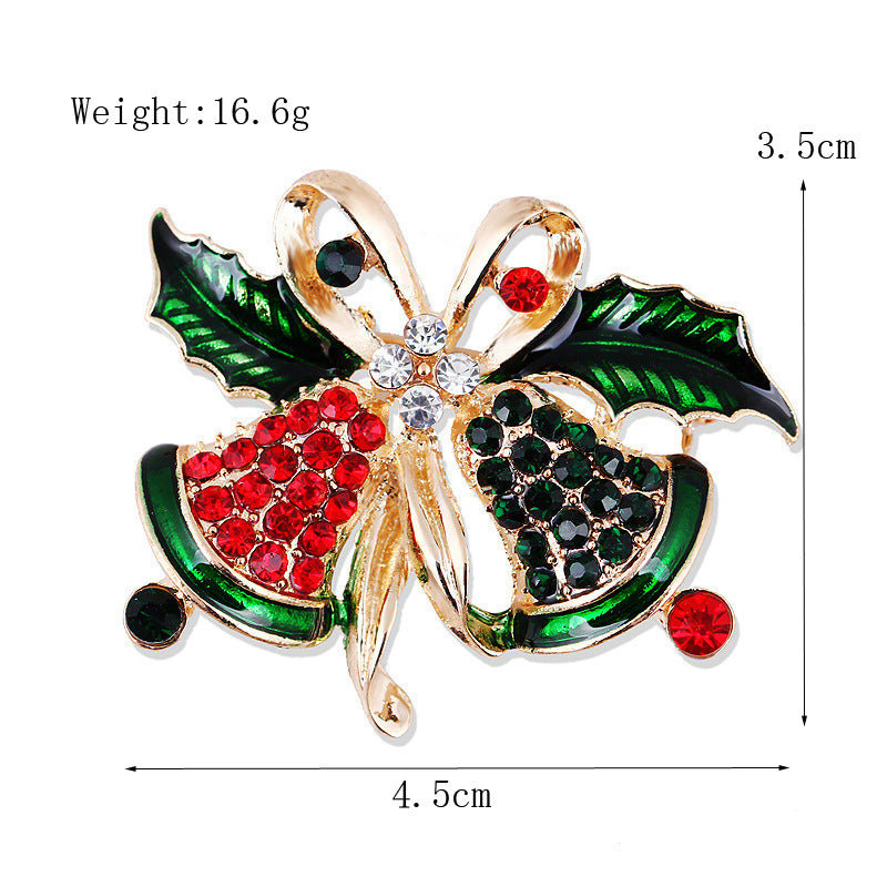 Women's Christmas Brooches Set - New Fashion Santa Tree Reindeer Wreath Snowflake Bell Pins - Image 37