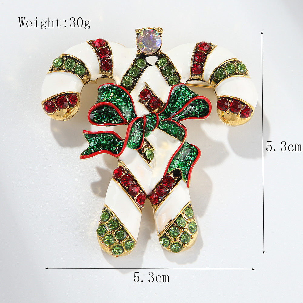 Women's Christmas Brooches Set - New Fashion Santa Tree Reindeer Wreath Snowflake Bell Pins - Image 59