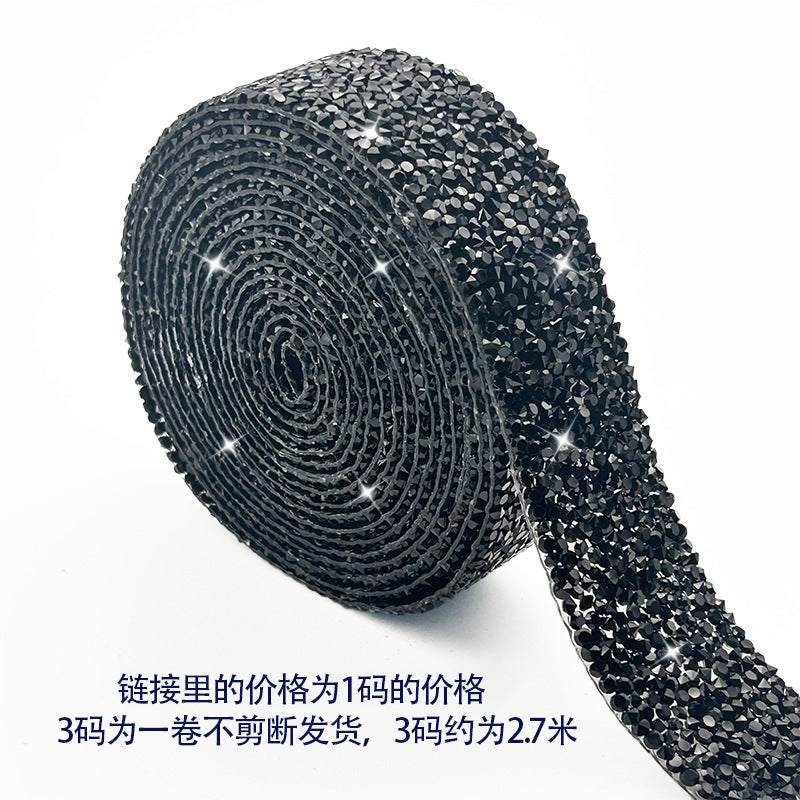 Resin rhinestone strip, self-adhesive rhinestone patch, clothing adhesive hot rhinestone DIY accessory rhinestone strip - Image 26