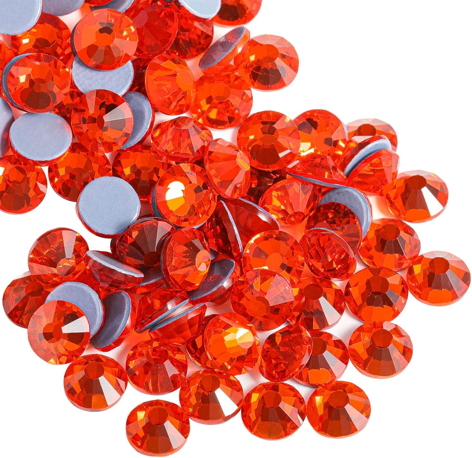 Hotfix Rhinestones, Crystal Rhinestones for Crafts Clothes DIY Decoration-Orange - Image 6