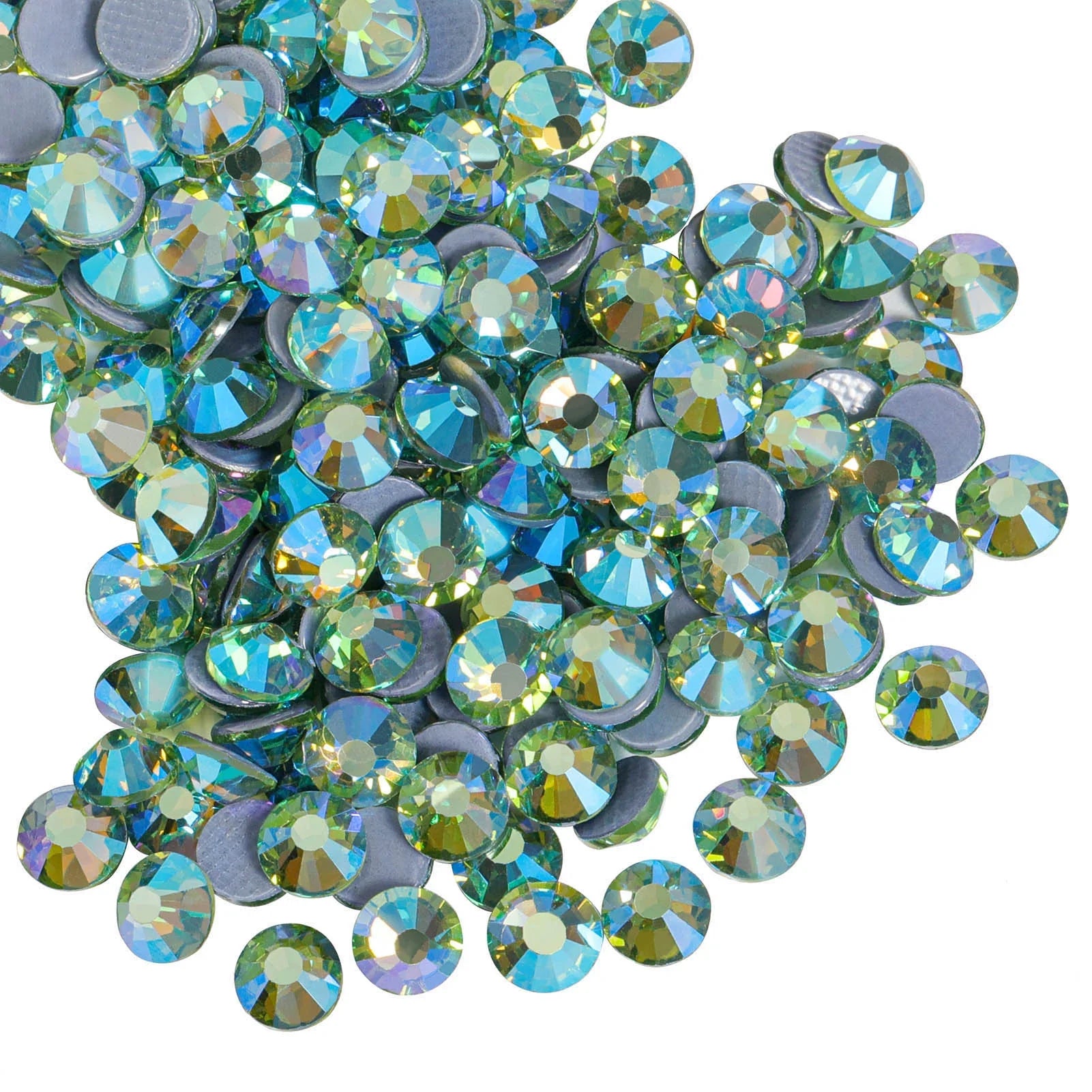 Hotfix Rhinestones, Crystal Rhinestones for Crafts Clothes DIY Decoration- Peridot AB - Image 2