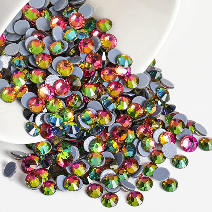 Hotfix Rhinestones, Crystal Rhinestones for Crafts Clothes DIY Decoration-Rainbow - Image 2