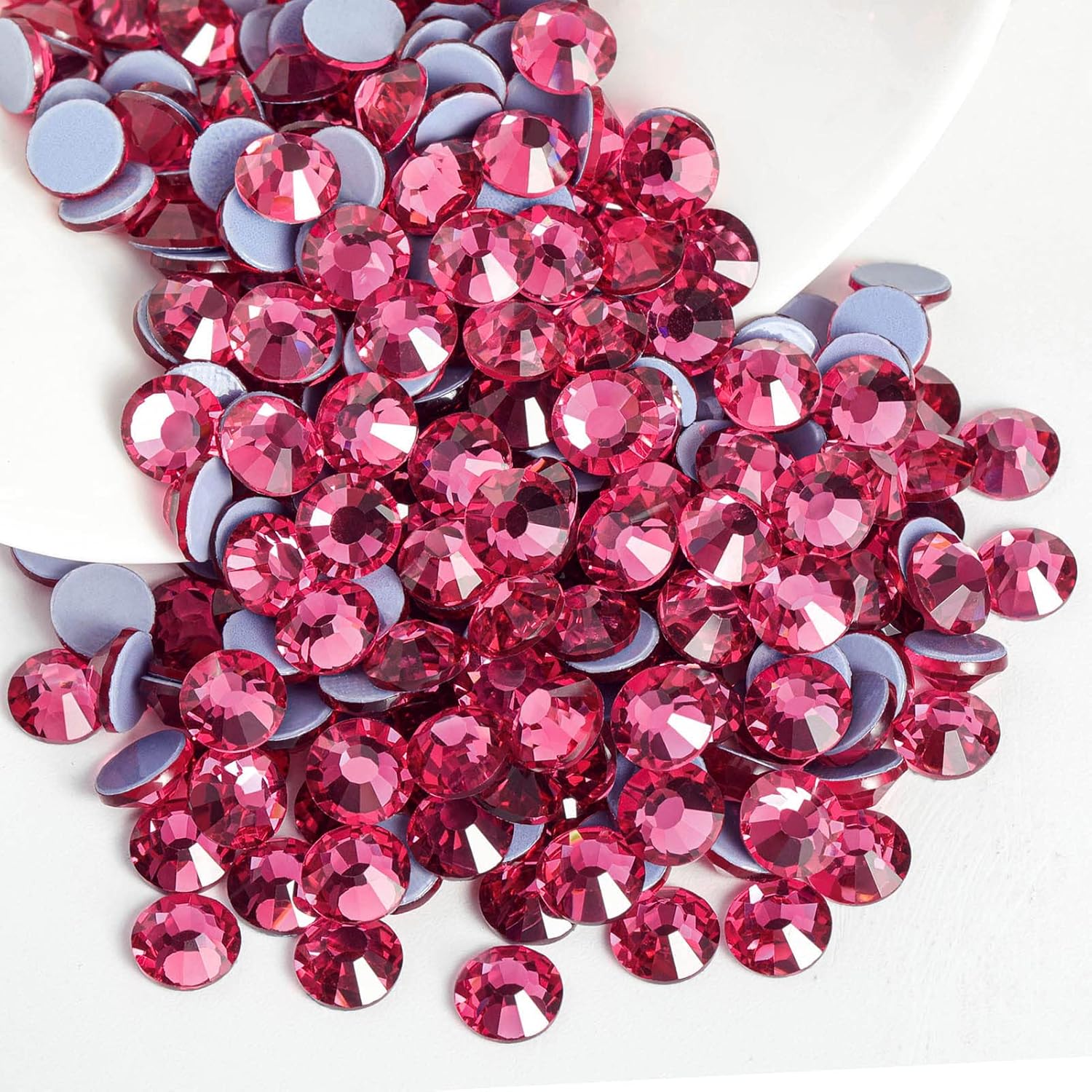 Hotfix Rhinestones, Crystal Rhinestones for Crafts Clothes DIY Decoration-Rose - Image 2
