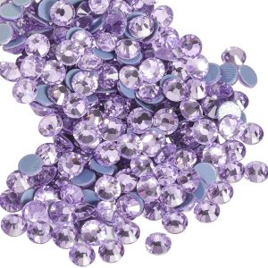 Hotfix Rhinestones, Crystal Rhinestones for Crafts Clothes DIY Decoration-Violet