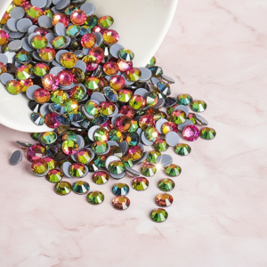 Hotfix Rhinestones, Crystal Rhinestones for Crafts Clothes DIY Decoration-Rainbow