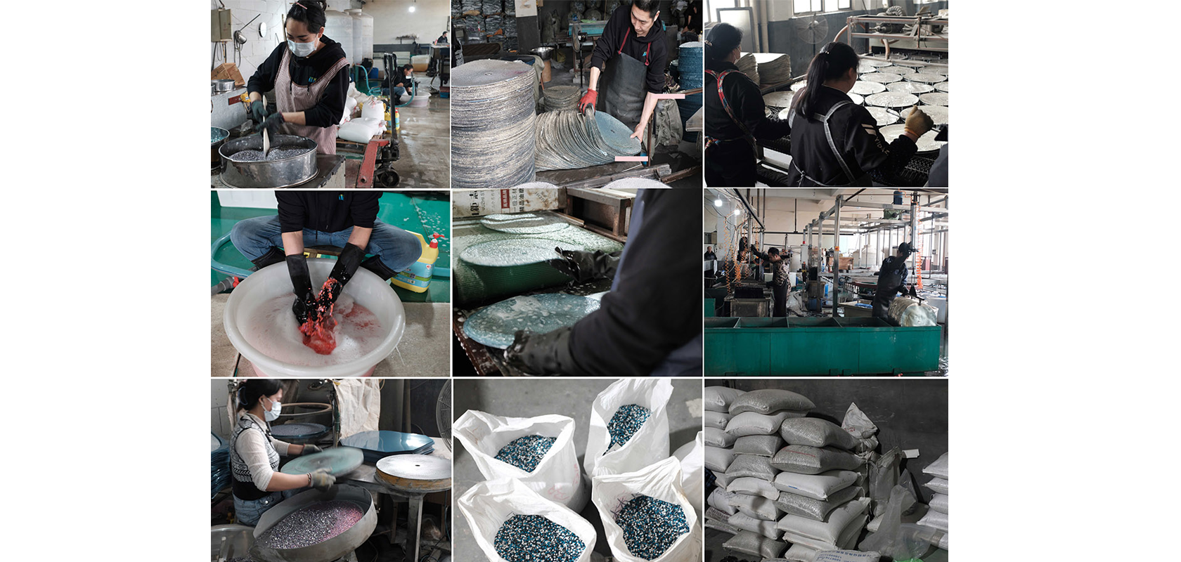 Rhinestone craftsmanship and quality inspection at our factory